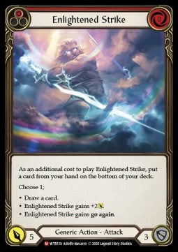 Enlightened Strike (Rainbow Foil) - Welcome to Rathe - Unlimited (Majestic) [WTR-U-WTR159]