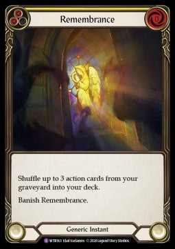 Remembrance (Rainbow Foil)⁣ - Welcome to Rathe - Unlimited⁣ (Super Rare)⁣ [WTR163]