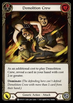 Demolition Crew (Red) (Normal)⁣ - Welcome to Rathe - Unlimited⁣ (Common)⁣ [WTR179]