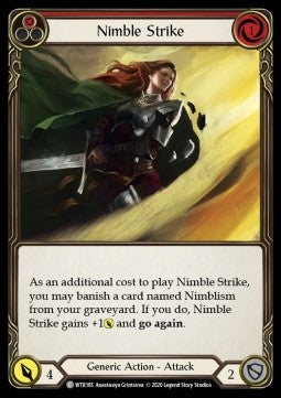 Nimble Strike (Red) (Normal)⁣ - Welcome to Rathe - Unlimited⁣ (Common)⁣ [WTR185]
