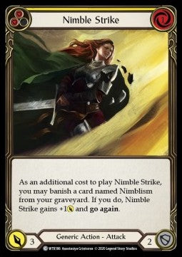 Nimble Strike (Yellow) (Normal)⁣ - Welcome to Rathe - Unlimited⁣ (Common)⁣ [WTR186]