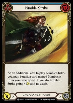 Nimble Strike (Blue) (Normal)⁣ - Welcome to Rathe - Unlimited⁣ (Common)⁣ [WTR187]
