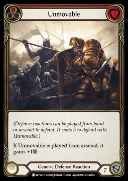 Unmovable (Red) (Rainbow Foil)⁣ - Welcome to Rathe - Unlimited⁣ (Common)⁣ [WTR212]