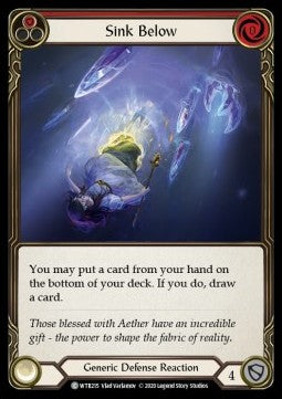 Sink Below (Red) (Rainbow Foil)⁣ - Welcome to Rathe - Unlimited⁣ (Common)⁣ [WTR215]