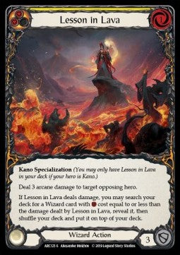 Lesson in Lava (Normal)⁣ - Arcane Rising - First⁣ (Super Rare)⁣ [ARC121-S]