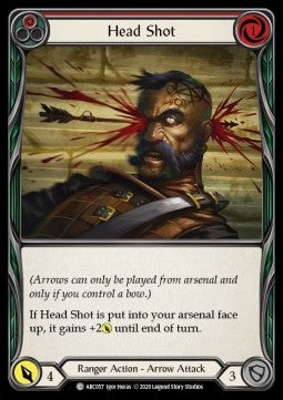 Head Shot (Red) (Normal)⁣ - Arcane Rising - Unlimited⁣ (Common)⁣ [ARC057]