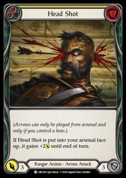 Head Shot (Yellow) (Normal)⁣ - Arcane Rising - Unlimited⁣ (Common)⁣ [ARC058]