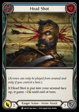 Head Shot (Blue) (Normal)⁣ - Arcane Rising - Unlimited⁣ (Common)⁣ [ARC059]