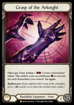 Grasp of the Arknight (Rainbow Foil) - Arcane Rising - Unlimited (Legendary) [ARC-U-ARC078]