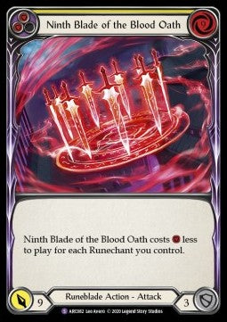 Ninth Blade of the Blood Oath (Normal)⁣ - Arcane Rising - Unlimited⁣ (Super Rare)⁣ [ARC082]