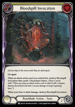 Bloodspill Invocation (Yellow) (Normal)⁣ - Arcane Rising - Unlimited⁣ (Common)⁣ [ARC107]
