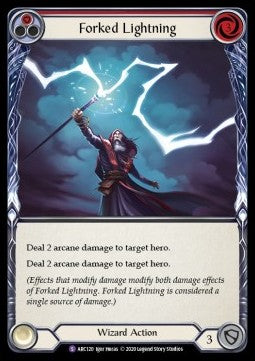 Forked Lightning (Normal)⁣ - Arcane Rising - Unlimited⁣ (Super Rare)⁣ [ARC120]