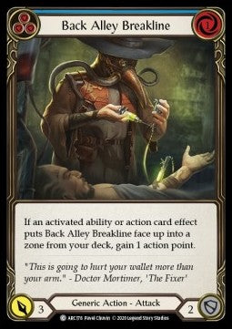 Back Alley Breakline (Blue) (Normal)⁣ - Arcane Rising - Unlimited⁣ (Common)⁣ [ARC178]