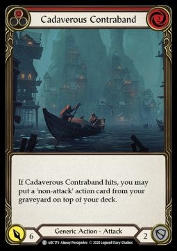 Cadaverous Contraband (Red) (Rainbow Foil)⁣ - Arcane Rising - Unlimited⁣ (Common)⁣ [ARC179]