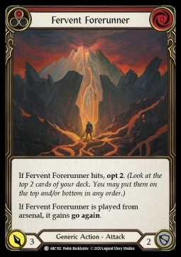 Fervent Forerunner (Red) (Normal)⁣ - Arcane Rising - Unlimited⁣ (Common)⁣ [ARC182]