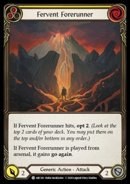 Fervent Forerunner (Yellow) (Normal)⁣ - Arcane Rising - Unlimited⁣ (Common)⁣ [ARC183]