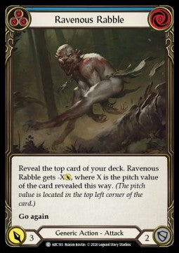 Ravenous Rabble (Blue) (Normal)⁣ - Arcane Rising - Unlimited⁣ (Common)⁣ [ARC193]
