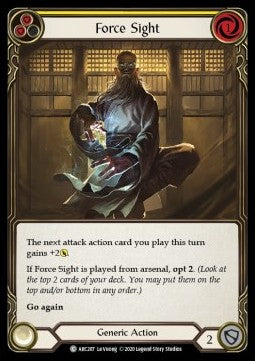 Force Sight (Yellow) (Normal)⁣ - Arcane Rising - Unlimited⁣ (Common)⁣ [ARC207]