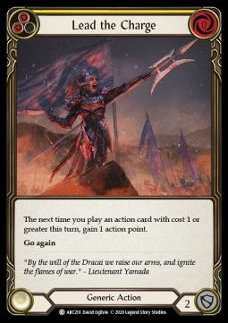 Lead the Charge (Yellow) (Normal)⁣ - Arcane Rising - Unlimited⁣ (Common)⁣ [ARC210]