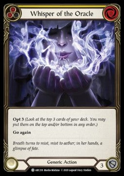 Whisper of the Oracle (Yellow) (Normal)⁣ - Arcane Rising - Unlimited⁣ (Common)⁣ [ARC216]