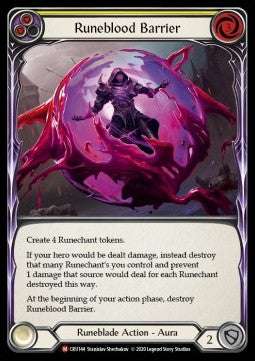 Runeblood Barrier (Rainbow Foil)⁣ - Crucible of War - First⁣ (Majestic)⁣ [CRU144]