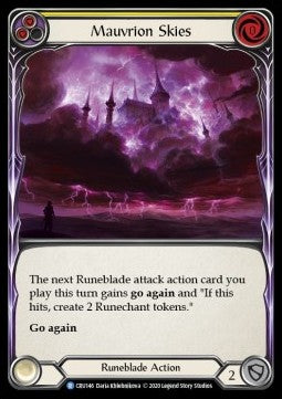 Mauvrion Skies (Yellow) (Normal) - Crucible of War - First (Rare) [CRU-F-CRU146]