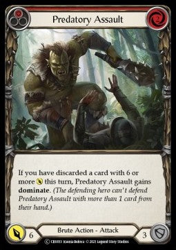 Predatory Assault (Red) (Normal)⁣ - Crucible of War - Unlimited⁣ (Common)⁣ [CRU013]