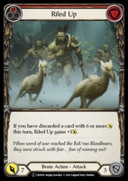 Riled Up (Red) (Normal)⁣ - Crucible of War - Unlimited⁣ (Common)⁣ [CRU016]