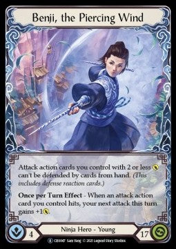 Benji, the Piercing Wind (Rainbow Foil)⁣ - Crucible of War - Unlimited⁣ (Rare)⁣ [CRU047]