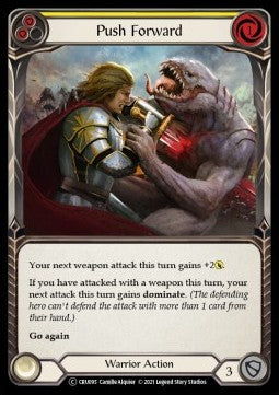 Push Forward (Yellow) (Normal)⁣ - Crucible of War - Unlimited⁣ (Common)⁣ [CRU095]