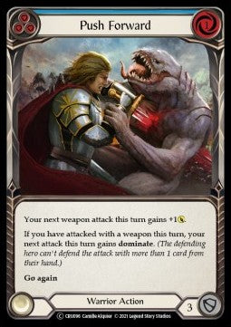 Push Forward (Blue) (Normal)⁣ - Crucible of War - Unlimited⁣ (Common)⁣ [CRU096]