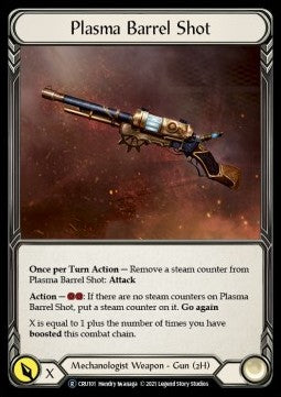Plasma Barrel Shot (Rainbow Foil)⁣ - Crucible of War - Unlimited⁣ (Rare)⁣ [CRU101]