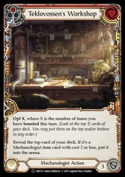 Teklovossen's Workshop (Red) (Normal)⁣ - Crucible of War - Unlimited⁣ (Common)⁣ [CRU115]