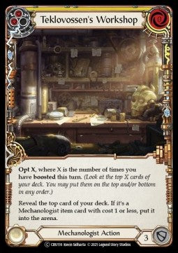 Teklovossen's Workshop (Yellow) (Normal)⁣ - Crucible of War - Unlimited⁣ (Common)⁣ [CRU116]