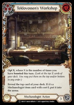 Teklovossen's Workshop (Blue) (Normal)⁣ - Crucible of War - Unlimited⁣ (Common)⁣ [CRU117]