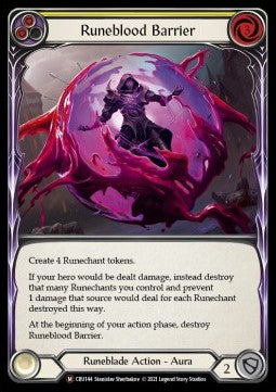 Runeblood Barrier (Rainbow Foil)⁣ - Crucible of War - Unlimited⁣ (Majestic)⁣ [CRU144]