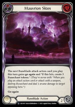 Mauvrion Skies (Red) (Normal) - Crucible of War - Unlimited (Rare) [CRU-U-CRU145]