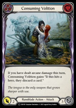 Consuming Volition (Blue) (Normal)⁣ - Crucible of War - Unlimited⁣ (Common)⁣ [CRU150]