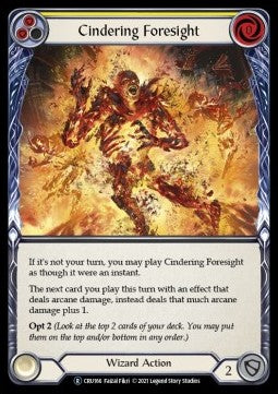 Cindering Foresight (Yellow) (Normal)⁣ - Crucible of War - Unlimited⁣ (Rare)⁣ [CRU166]