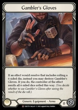 Gambler's Gloves (Rainbow Foil) - Crucible of War - Unlimited (Majestic) [CRU-U-CRU179]