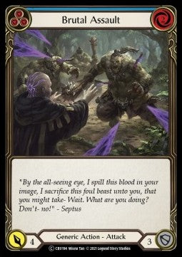 Brutal Assault (Blue) (Normal)⁣ - Crucible of War - Unlimited⁣ (Common)⁣ [CRU194]