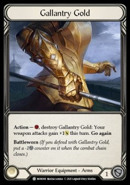 Gallantry Gold (Cold Foil) - Monarch - First (Common) [MON-F-MON108]