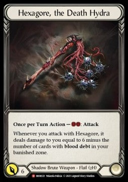 Hexagore, the Death Hydra (Cold Foil) - Monarch - First (Majestic) [MON-F-MON121]