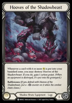 Hooves of the Shadowbeast (Cold Foil) - Monarch - First (Common) [MON-F-MON122]