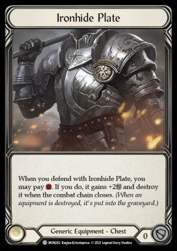 Ironhide Plate (Cold Foil) - Monarch - First (Common) [MON-F-MON242]
