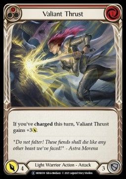 Valiant Thrust (Red) (Normal)⁣ - Monarch - Unlimited⁣ (Rare)⁣ [MON039]
