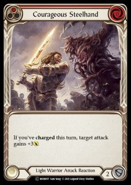 Courageous Steelhand (Red) (Normal)⁣ - Monarch - Unlimited⁣ (Common)⁣ [MON057]