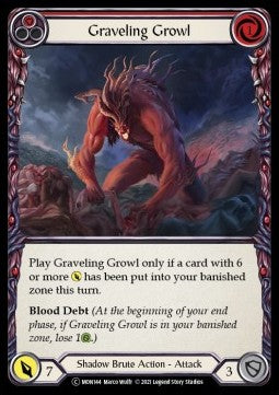 Graveling Growl (Red) (Normal)⁣ - Monarch - Unlimited⁣ (Common)⁣ [MON144]