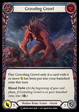 Graveling Growl (Blue) (Normal)⁣ - Monarch - Unlimited⁣ (Common)⁣ [MON146]