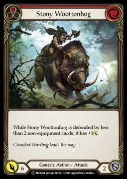 Stony Woottonhog (Red) (Normal)⁣ - Monarch - Unlimited⁣ (Common)⁣ [MON284]
